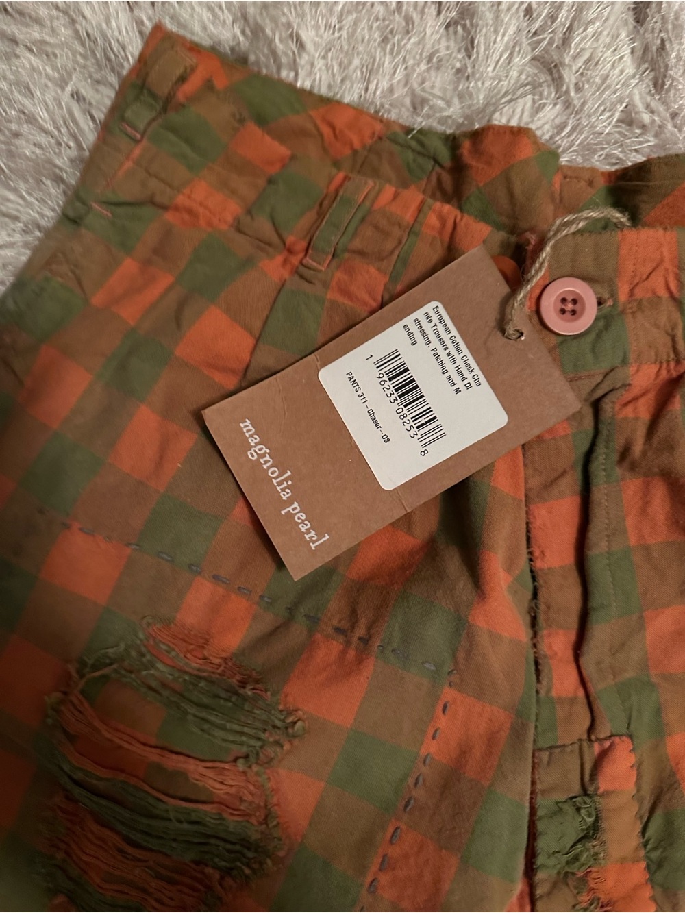 NWT Magnolia Pearl Check Charmie Trousers - Picture 5 of 11